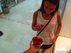 KiloPics.net presents: Sweet strawberry fuck in a wc