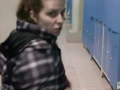 KiloPics.net presents: Dressing room blowjob from his cute teen gf
