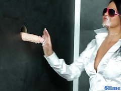 KiloPics.net presents: Gloryhole sluts sucking for cum
