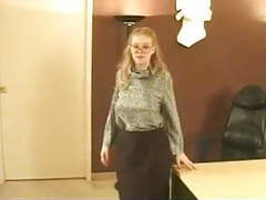 KiloPics.net presents: Secretary with big boobs and hairy pussy gv00035