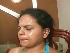 KiloPics.net presents: Stupid slave eats spit, snot and ass of 4 girls
