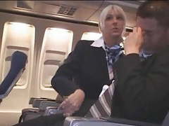 KiloPics.net presents: Hot handjob from sexy stewardess