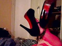 KiloPics.net presents: Sissy princess ellie fucking her boipussy in chastity