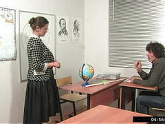 KiloPics.net presents: Russian teachers prefer extra lessons with lagging students 1, Blowjob, Hardcore, Mature, MILF, Old &amp,  Young, Russian, HD Videos, College, Student, Teacher, Teachers, Lesson, Mom, Extra