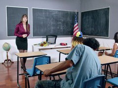 KiloPics.net presents: Stunning teacher wearing stockings gets fucked in the class room - sarah lace, Couple, Hardcore, Pornstars, MILF, Long Hair, Pussy Licking, Lingerie, Stockings, Nylon, Blowjob, Anal, Pussy, Shaved Pussy, Cowgirl, Big Tits, Fake Tits, Teachers