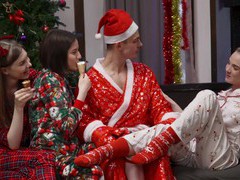 KiloPics.net presents: Lucky dude gets the best christmas gift - lina sun and alice xo