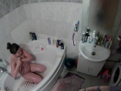 KiloPics.net presents: Curvy naked girl takes a sexy shower