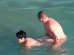 KiloPics.net presents: Curvy couple has hardcore sex in the ocean