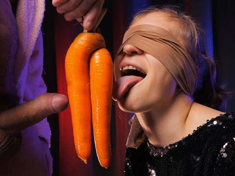 KiloPics.net presents: I'm very angry!! my stepbrother tricked me into sucking his dick with the help of taste game - xsanyany