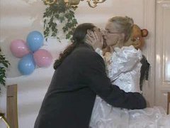 KiloPics.net presents: Bride in glasses has cock in her ass