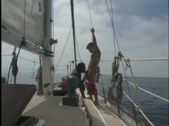 KiloPics.net presents: Interracial on a boat with a beautiful black girl