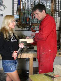 KiloPics.net presents: Blonde teenage beauty fucking her old and horny handyman