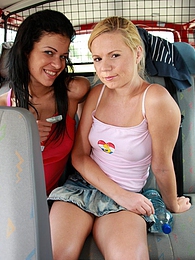 KiloPics.net presents: Naughty young Ellis and her hot friend share a hard cock