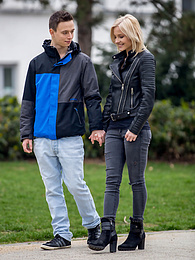 KiloPics.net presents: Horny blonde babe Zazie Skymm gets fucked raw after a great first date