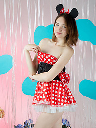 KiloPics.net presents: Breathtaking slender chick got rid of innocent clothing quickly and spread those smooth legs while showing her moist areas.