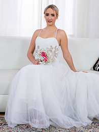 KiloPics.net presents: Blonde bride Anna Khara has sex with the groom and a photographer at once