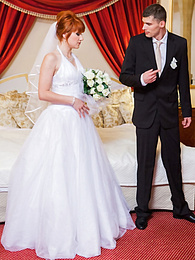 KiloPics.net presents: Redhead Czech bride Lucy Bell getting double fucked on her wedding day