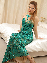 KiloPics.net presents: Sexy british teen Stephanie Bonham Carter removes her dress and displays her bare skin